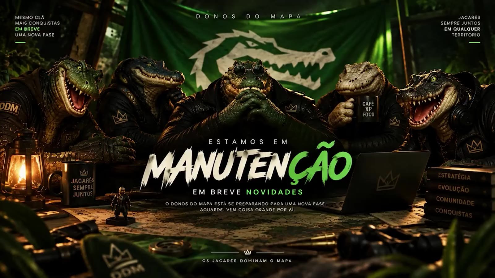 Donos do Mapa — estamos em manutenção, em breve novidades